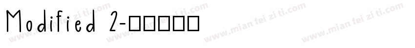 Modified 2字体转换